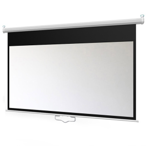 手拉自锁幕布手动幕布100寸120寸150寸投影幕布手拉式手动升降幕布投影家用投影仪幕布投影布幕布自动回收幕