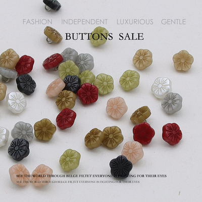 金属梅花朵小号衬衫纽扣 T恤短袖针织开衫毛衣衣领连衣裙扣子