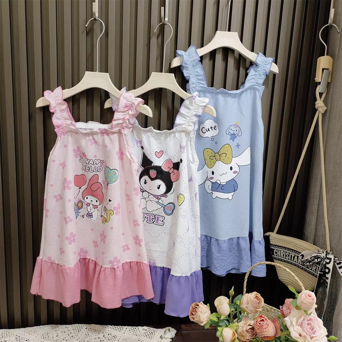 女童夏季荷叶花边睡裙2025新款小女孩背心裙可爱女宝宝吊带家居服,童装/婴儿装/亲子装,连衣裙,淘宝优惠券,粉丝福利购,淘宝优惠卷