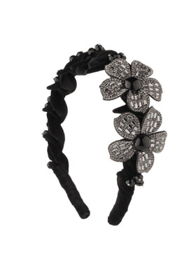 【花坞里】高级丝绒立体花卉轻奢发箍高级感精致时尚头箍发卡发饰