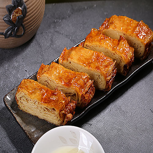 居士素食 素鸭素烧鹅半成品豆皮5条装1公斤 厂家酒店寺庙冷冻包邮