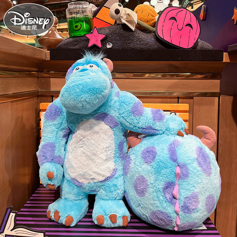 迪士尼正版毛怪公仔怪物电力公司怪兽大学苏利文毛绒玩具毛毯抱枕