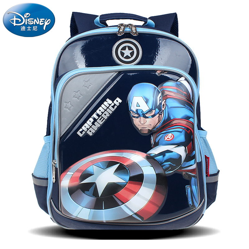 美国队长4迪士尼漫威书包小学生男孩1-34一年级护脊减负儿童背包