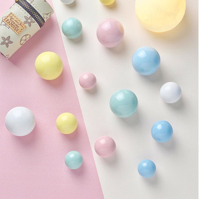 ins糖果色陶瓷拉手简约彩色圆球单孔橱柜门把手书柜衣柜抽屉手柄