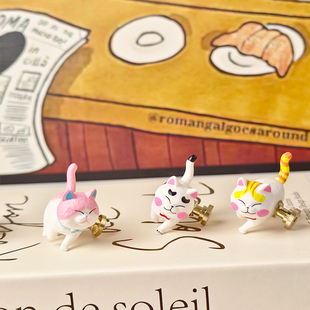 猫九君黄铜拉手可爱原创衣橱柜门把手小猫轻奢可爱抽屉衣柜小拉手