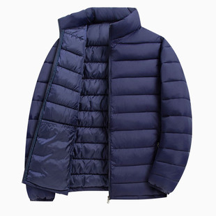 冬季 棉服男款 中老年棉衣轻薄款 2025新款 外套连帽棉袄保暖 爸爸装