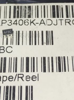 AP3406K-ADJTRG1 Diodes SOT23-5丝印FBC 原装可直拍
