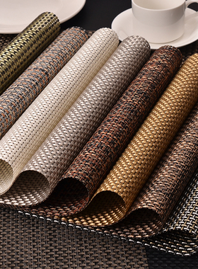 餐垫欧美PVC家居垫placemat酒店西餐厅用家居桌垫tablemat野炊