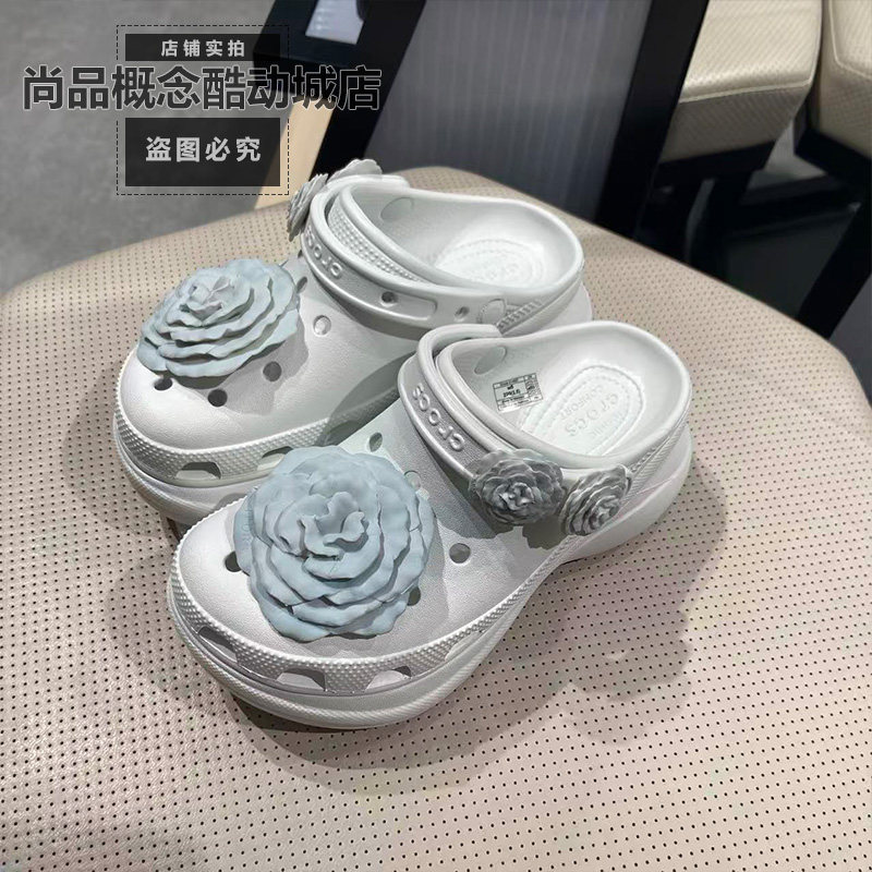Crocs卡骆驰女厚底沙滩洞洞鞋图片