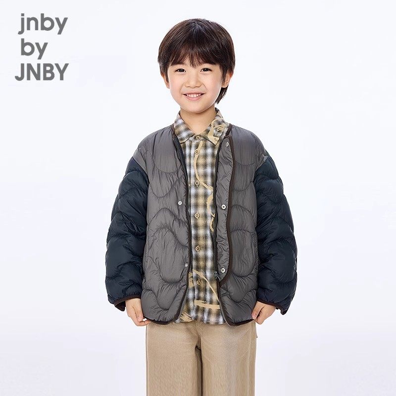 jnbybyjnby江南布衣秋男女童童装轻薄A型羽绒服1P9C12070
