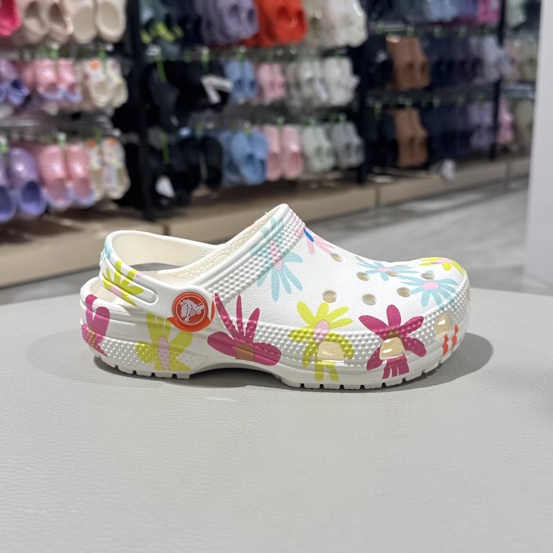 Crocs卡骆驰夏季经典雏菊儿童款洞洞鞋凉拖鞋211580  211584