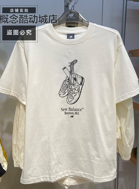 NB夏季男女宽松印花短袖T恤