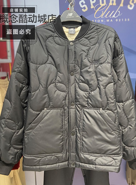New Balance NB春季男女款立领保暖薄款夹克外套棉衣棉服MJ6176OX