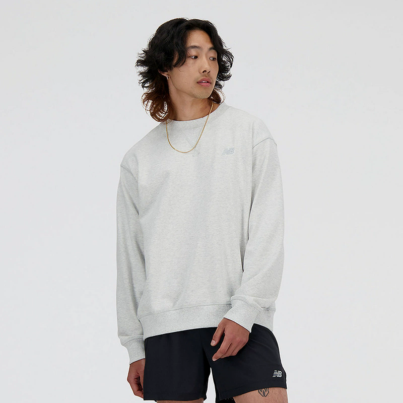 New Balance NB 秋冬季男女同款运动休闲针织圆领套头卫衣MT41506