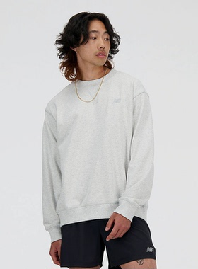 New Balance NB 秋冬季男女同款运动休闲针织圆领套头卫衣MT41506