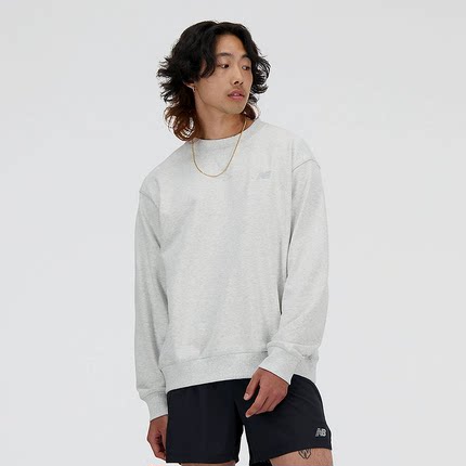 New Balance NB 秋冬季男女同款运动休闲针织圆领套头卫衣MT41506