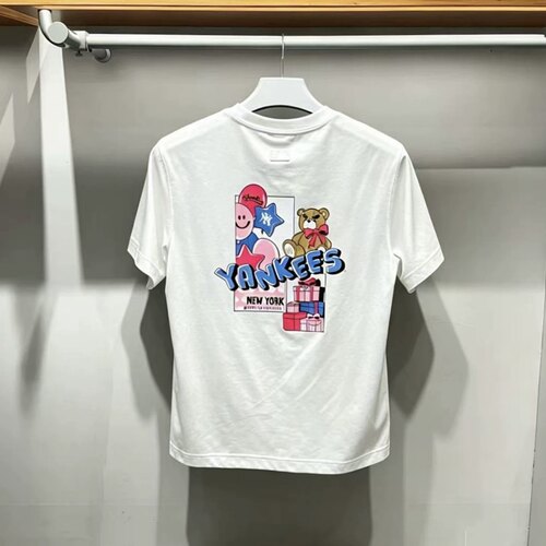 MLB夏季男女同款刺绣运动T恤