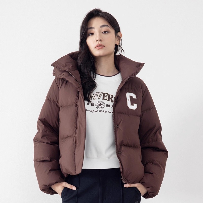 Converse/匡威秋冬季女款立领短款保暖面包服羽绒服外套WCJ097