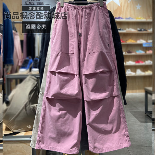 匡威女子户外梭织直筒工装长裤