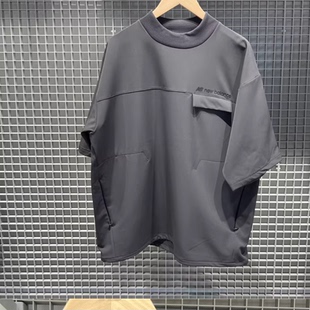 Grey系列男女款 New Balance T恤AMT55002 梭織運動休閑圓領短袖
