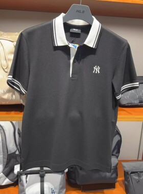 MBL 夏季款男女款运动休闲简约时尚条纹边POLO衫短袖T恤3APQB0253