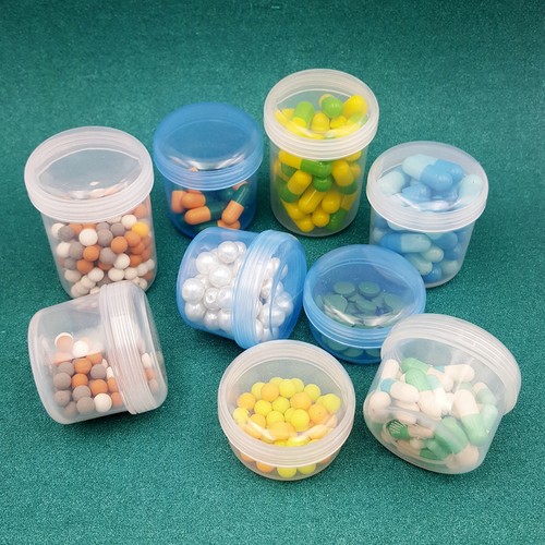 密封液体透明收纳盒大容量药瓶