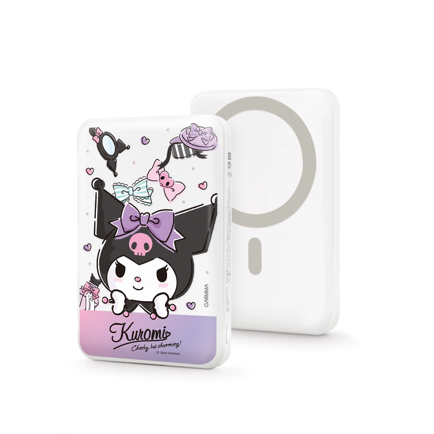 Hello Kitty, яблоко, магнитная совместимость сверхтонкой зарядки iPhone 16, ручной телефон, источник питания, 16proMax, iPhone