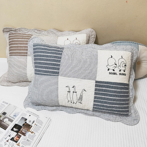 全棉夹棉加厚枕套一对装单只装