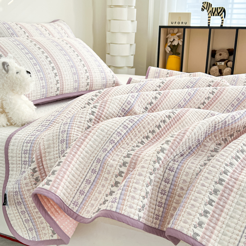 新款双面纯棉床盖夹棉榻榻米垫