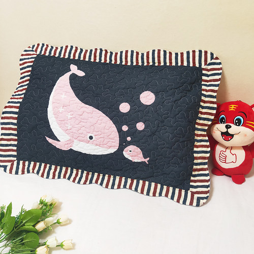 全棉浙江绗缝夹棉儿童枕套一只装