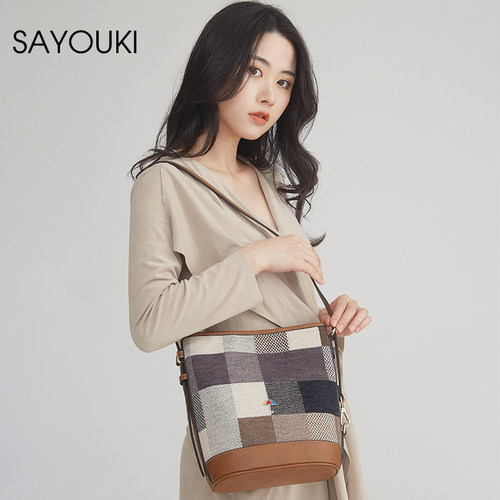 sayouki时尚百搭休闲托特单肩包