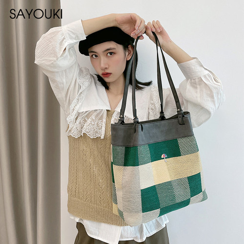 单肩包小众百搭大容量sayouki