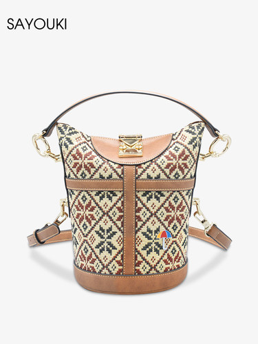 Sayouki水桶包防水格子布