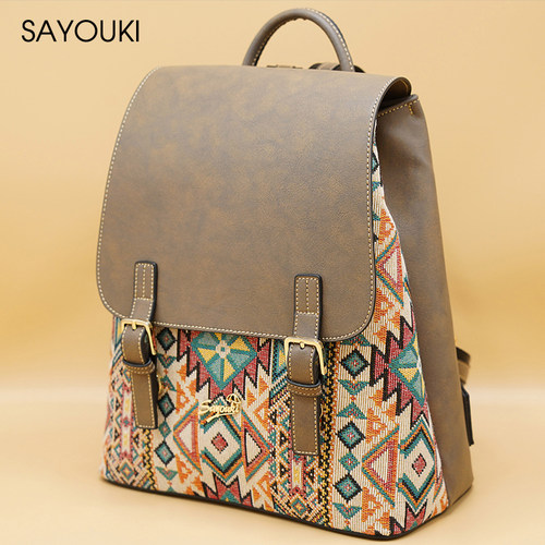 sayouki防水布料双肩包