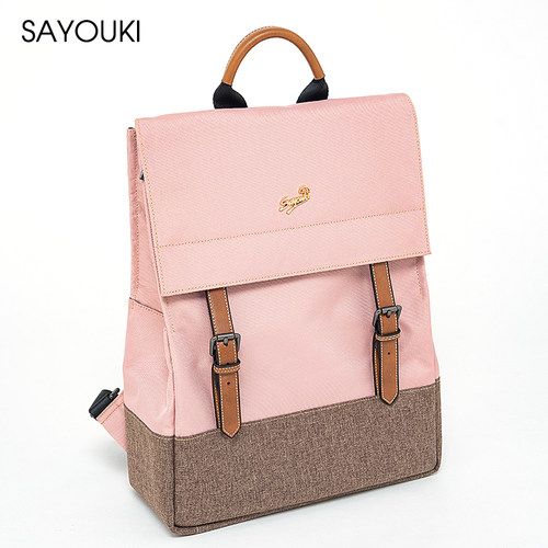Sayouki双肩包纯色防水测试推荐