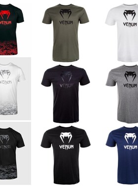 VENUM CLASSIC 毒液休闲运动户外短袖 跑步健身纯棉格斗圆领T恤男