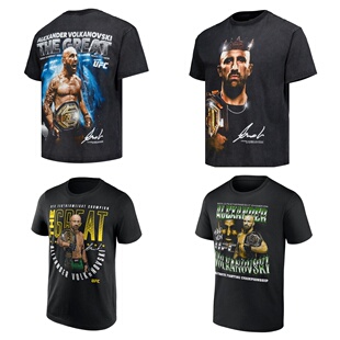 UFC大帝 亚历山大Alexander羽量级冠军T恤 格斗训练透气短袖