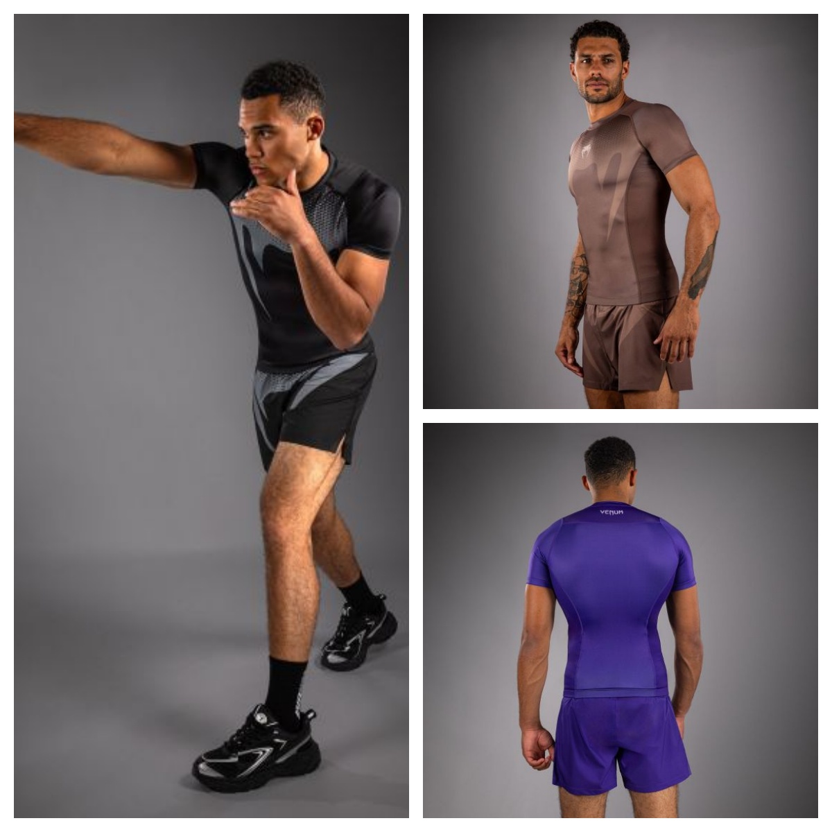 VENUM NOGI 毒液男子格斗训练短袖T恤摔跤拳击散打拳击紧身短袖