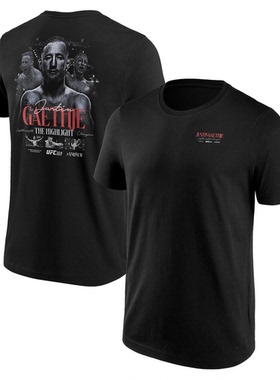 UFC324贾斯汀 盖奇Justin Gaethje 轻量级冠军T恤 格斗透气短袖