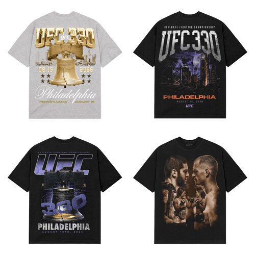 UFC330马哈切夫VS伊恩加里 邓恩VS罗伯森官方正品纪念对战T恤短袖