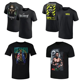 UFC MMA黑龙阿迪萨亚Israel Adesanya冠军T恤 格斗训练透气短袖