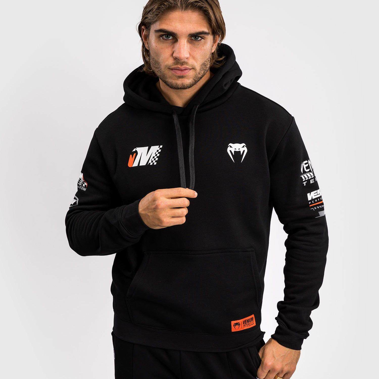 VENUM Motorsport 男士连帽卫衣套头长袖 休闲纯色运动运动服上衣