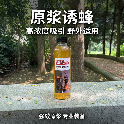 正品马蜂虎头蜂金环黑尾诱蜂水