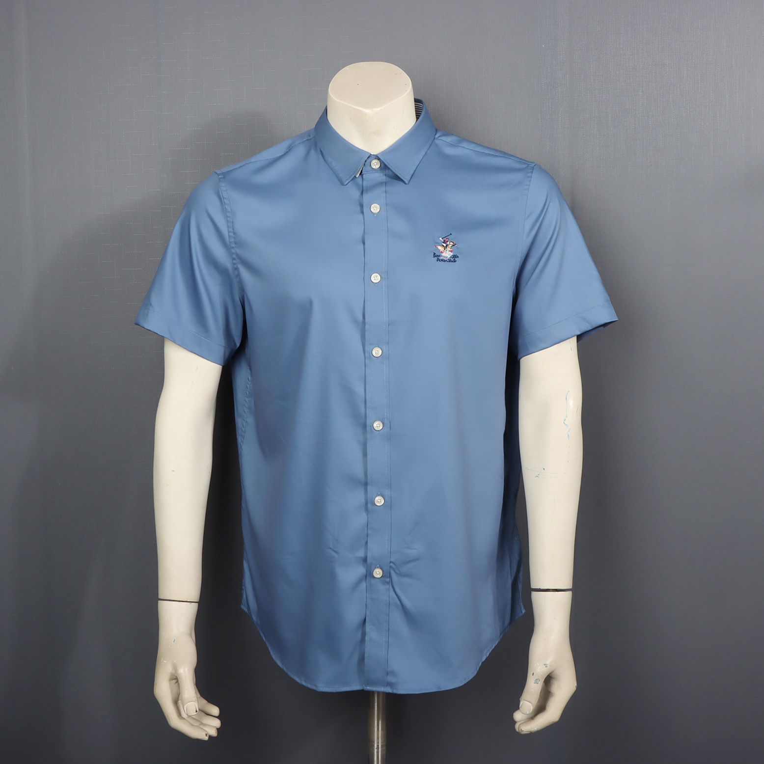 DX37  李来男士翻领新款商务休闲百搭翻领t恤中青年短袖衬衣