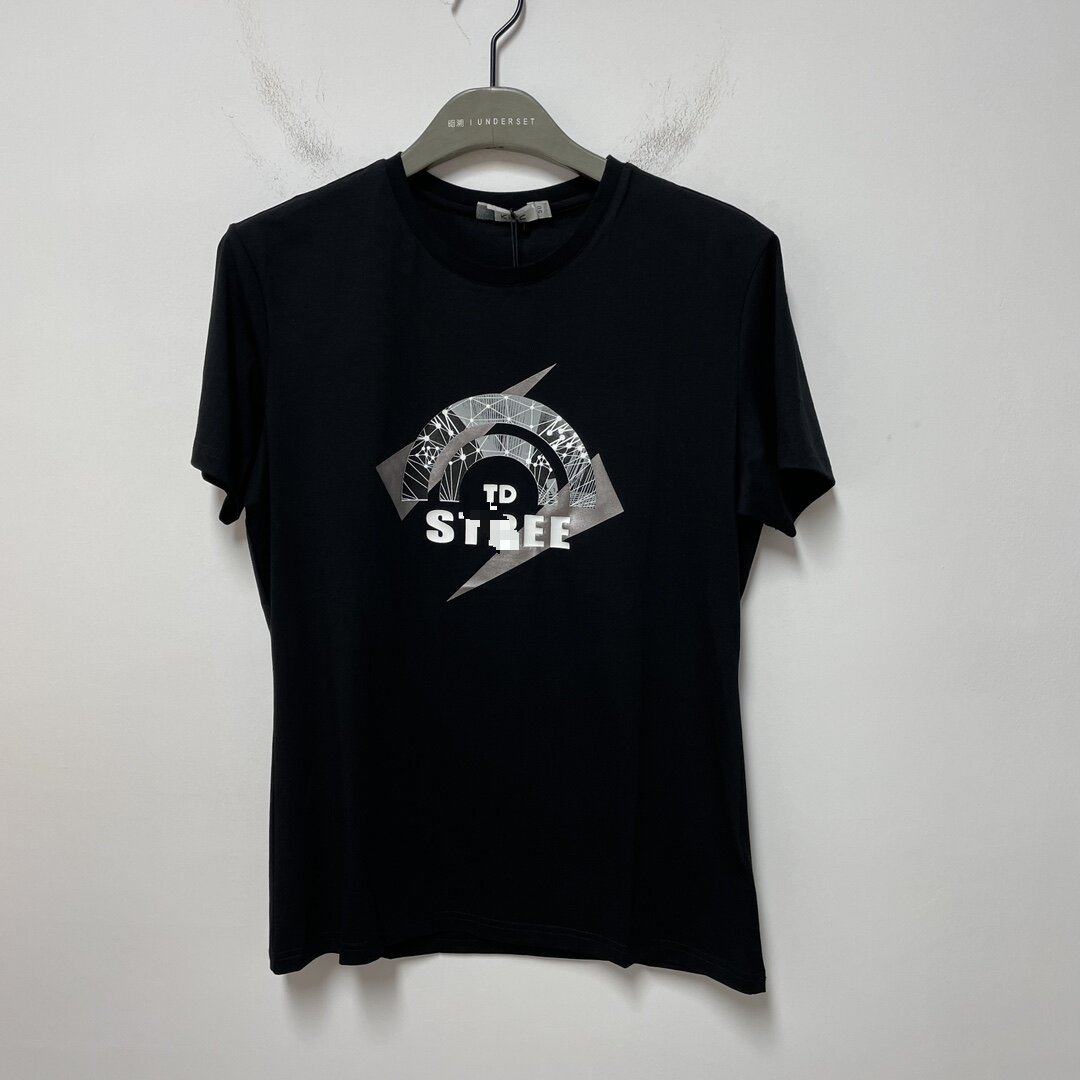 DX211    路易诗兰男士商务休闲百搭圆领t恤中青年短袖时尚