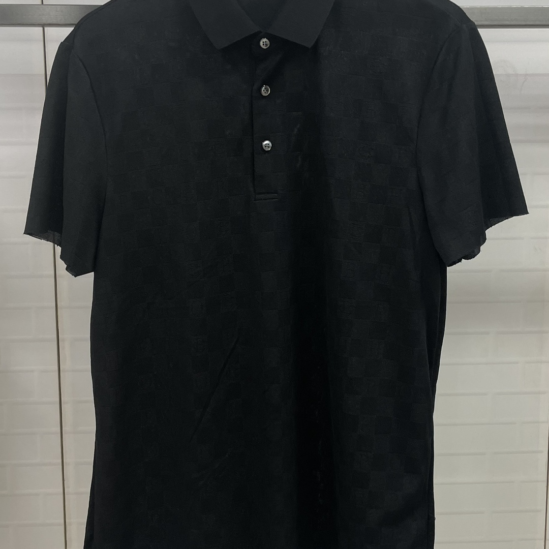 CP364     约50码2024新款迪男士商务休闲百搭翻领短袖T恤微瑕