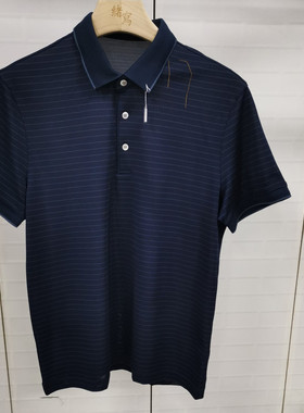 CP440    48码2024新款迪男士商务休闲百搭翻领短袖T恤微瑕
