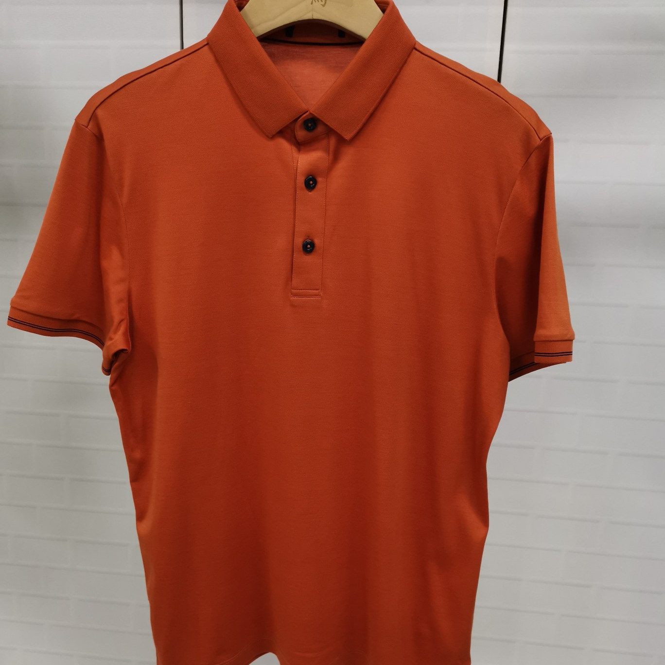 CP501    48码2024新款迪男士商务休闲百搭翻领短袖T恤微瑕