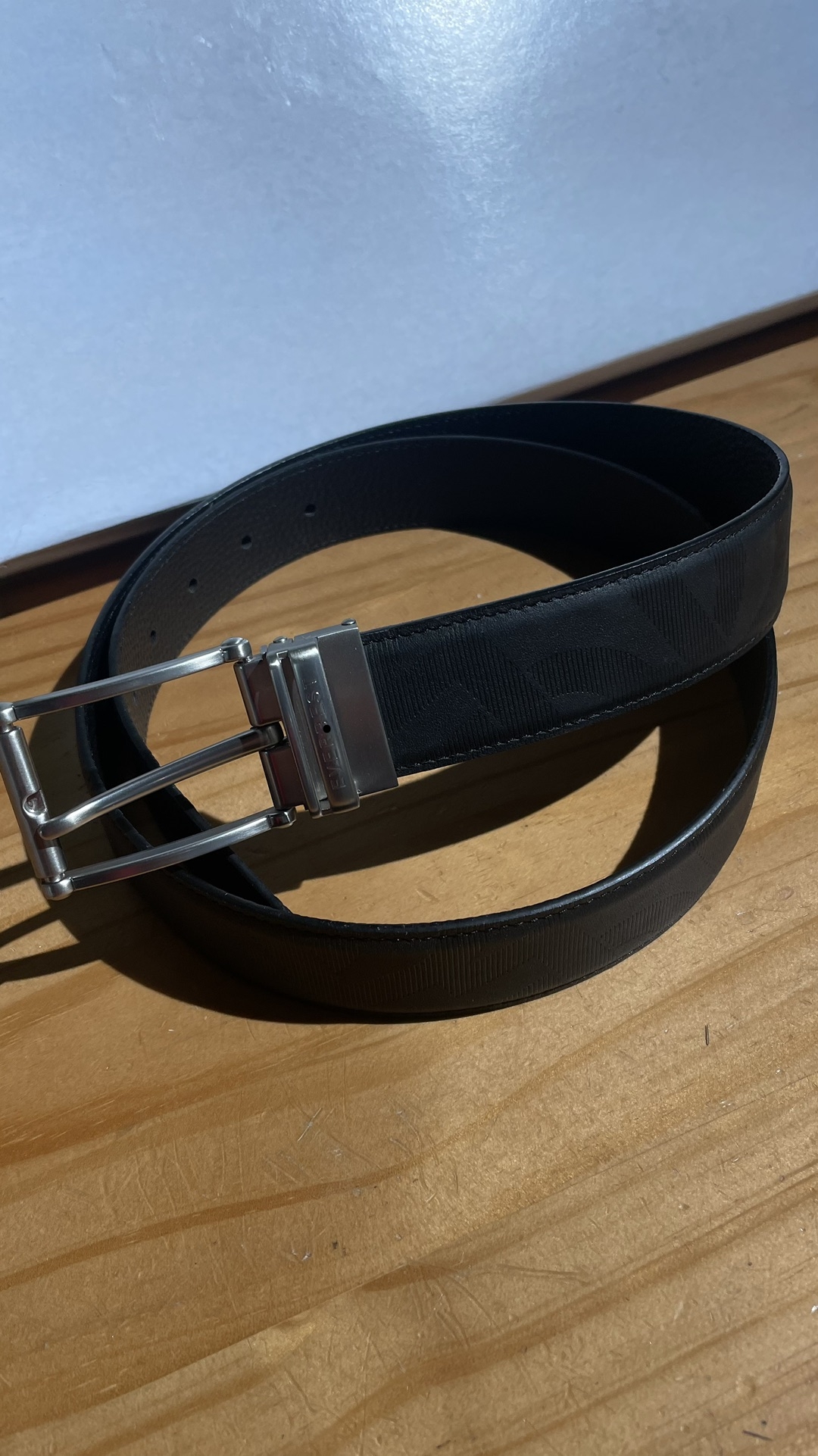 XP111    新款美裹马求斜推荐男士不锈钢针扣简约大气腰带皮带