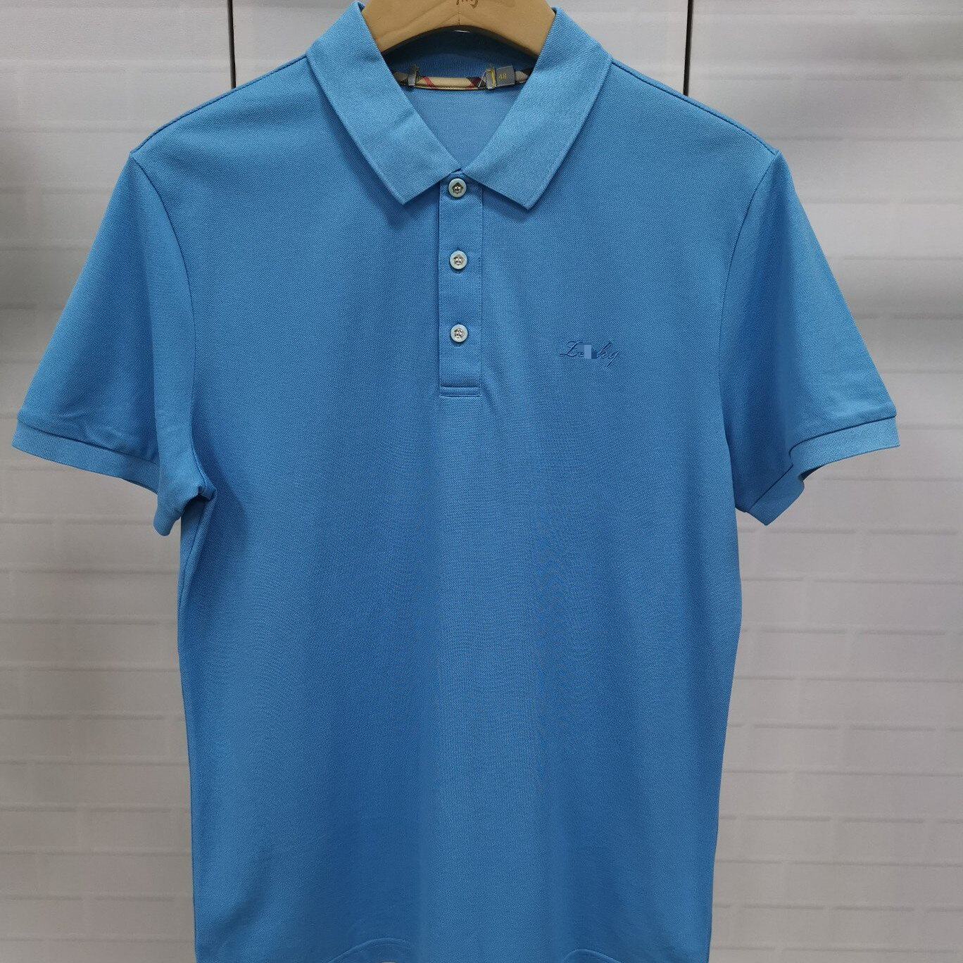 CP589   50  码2024新款路易诗男士商务休闲百搭翻领短袖T恤